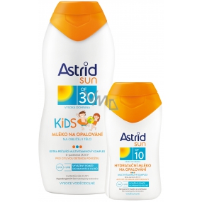 Astrid Sun Kids OF30 suntan lotion 200 ml + Sun OF10 Moisturizing suntan lotion 100 ml, duopack