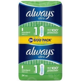 Always Ultra Standard sanitary napkins 24 pieces