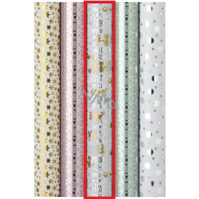 Zöwie Gift wrapping paper 70 x 150 cm Christmas Platinum Merry Christmas
