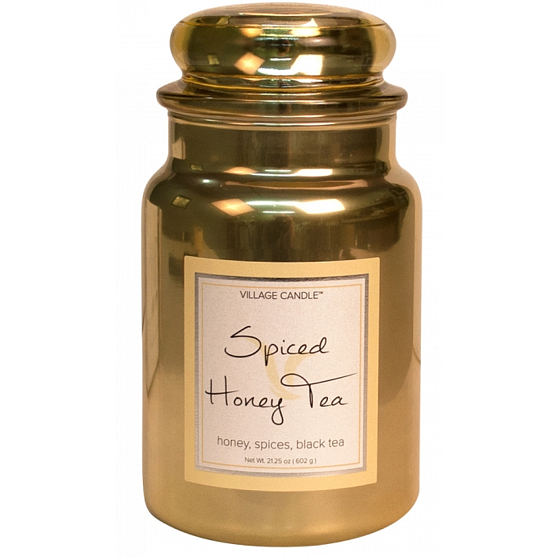 Village Candle Spiced Honey Tea Scented candle in glass 2 wicks 602 g