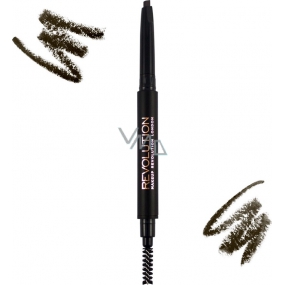 Makeup Revolution Duo Brow Pencil Dark Brown 0.15 g