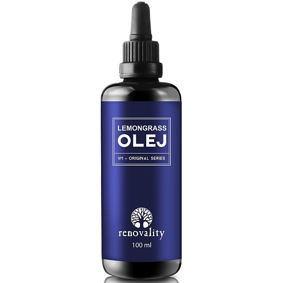 Renovality Lemongrass oil for leg, muscle and back pain 100 ml with a pipette