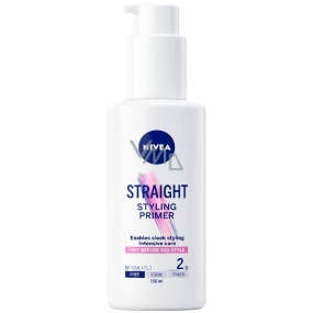 Nivea Styling Primer Straight preparation base for a smooth look of unruly hair, protects against heat 150 ml