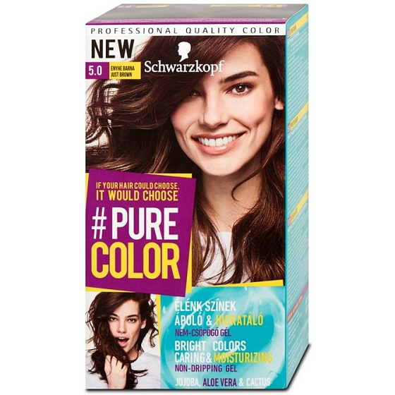 Schwarzkopf Pure Color hair color 5.0 Brown 60 ml