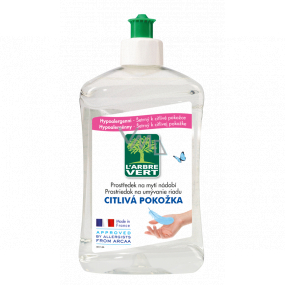 L'Arbre Vert Eko Sensitive dishwashing detergent, quickly and effectively dissolves fats, gentle on sensitive skin 500 ml