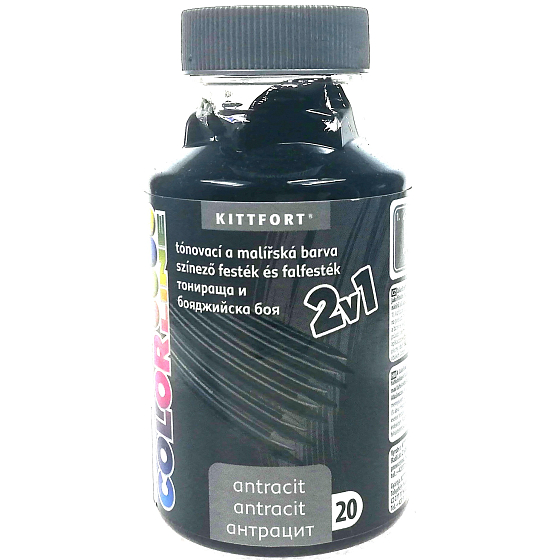 Kittfort Color Line 2in1 liquid tinting and painting color 20 Anthracite 350 g