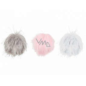 Hairy ball for hanging different colors 6 cm 1 piece
