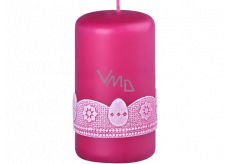 Emocio Egg candle raspberry cylinder 60 x 100 mm