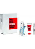 Carolina Herrera 212 Men Heroes Eau de Toilette for Men 90 ml + Eau de Toilette for Men 10 ml + Shower Gel 100 ml, gift set for men