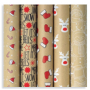 Zoewie Gift wrapping paper 70 x 150 cm Christmas Simply The Best natural Christmas sign