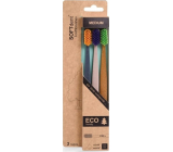 Soft Dent Eco Medium Soft Toothbrush 3 pieces