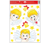 Window film without glue St. Nicholas angels 30 x 42 cm