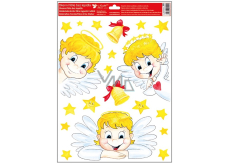 Window film without glue St. Nicholas angels 30 x 42 cm