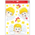 Window film without glue St. Nicholas angels 30 x 42 cm