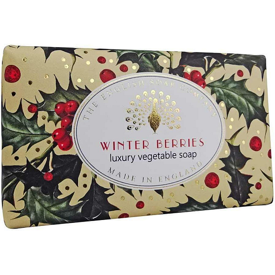 English Soap Winter fruit Christmas natural perfumed toilet soap with shea butter 190 g