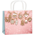 Gift paper bag 23 x 18 x 10 cm Christmas gingerbread