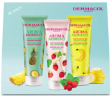 Dermacol Aroma Moment Hawaiian Pineapple shower gel 250 ml + Wild Strawberries shower gel 250 ml + Bahamas Banana shower gel 250 ml, cosmetic set for women