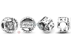 Charm Sterling silver 925 Marvel Star Wars C3PO and R2D2, bracelet bead