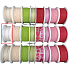 Nekupto Fabric ribbon White stripes 2,5 m x 25 mm
