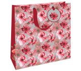 Nekupto Gift paper bag 32,5 x 32,5 x 14 cm Poppies