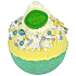 Bomb Cosmetics Lime Feeling fine - Lime Feeling of well-being effervescent bath balm 160 g