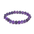 Amethyst bracelet elastic natural stone, bead 8 - 9 mm / 16 - 17 cm, AA quality, stone of kings and bishops