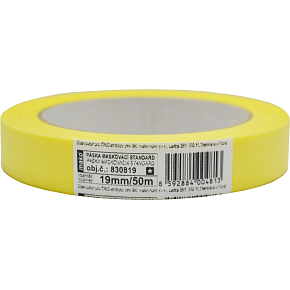 Mako Basic masking tape smooth crepe, 3 days, up to 60 °C, 19 mm × 50 m