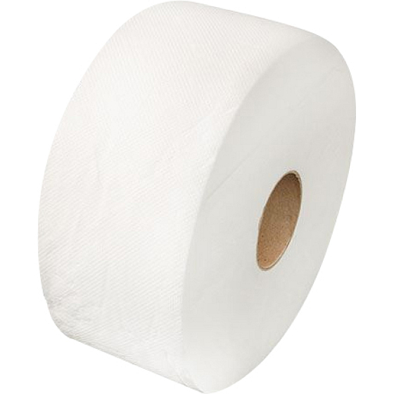Jumbo 2-ply toilet paper white, roll width 230 mm, roll length 175 m
