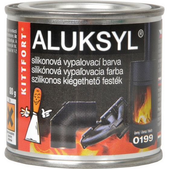 Aluksyl Silicone Baking Paint Black 0199 80 g