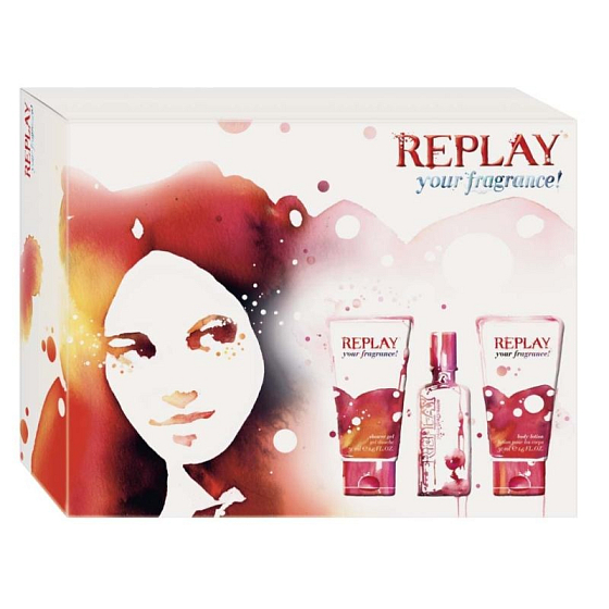 Replay Your Fragrance EdT 20 ml Eau de Toilette + 50 ml Shower Gel + 50 ml Body Lotion, Gift Set