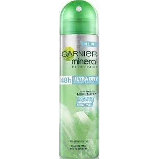 Garnier Mineral Ultra Dry Invisible Anti-White Marks Deodorant Spray for Women 150 ml