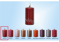 Lima Candle plain metal red cylinder 60 x 120 mm 1 piece