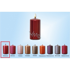 Lima Candle plain metal red cylinder 60 x 120 mm 1 piece