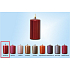 Lima Candle plain metal red cylinder 60 x 120 mm 1 piece