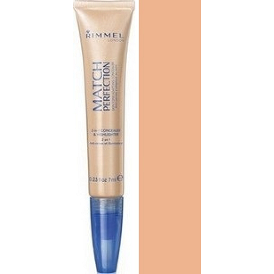 Rimmel London Match Perfection 2in1 concealer and brightener 030 Classic 7 ml