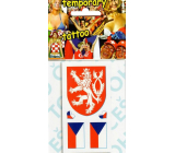 Arch Tattoo decals for face and body Czech flag 4 motif