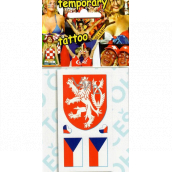 Arch Tattoo decals for face and body Czech flag 4 motif