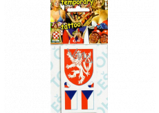 Arch Tattoo decals for face and body Czech flag 4 motif