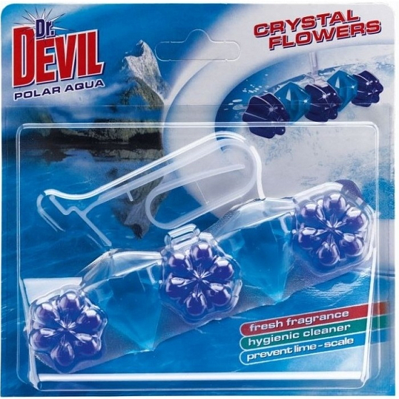 Dr. Devil Polar Aqua Crystal Flowers Toilet curtain 30 g