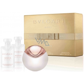 Bvlgari Aqva Divina eau de toilette for women 40 ml + body lotion 40 ml + shower gel 40 ml, gift set