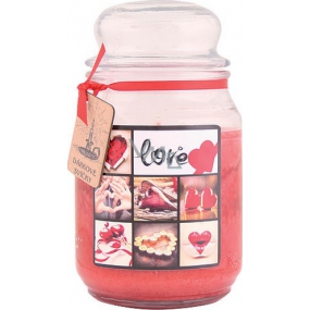 Bohemia Gifts Love scented gift candle in glass burning time 105-120 hours 510 g