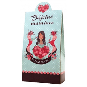 Bohemia Gifts Milk and dark chocolate pralines with cream filling and Irish whiskey Wonderful mother 100 g