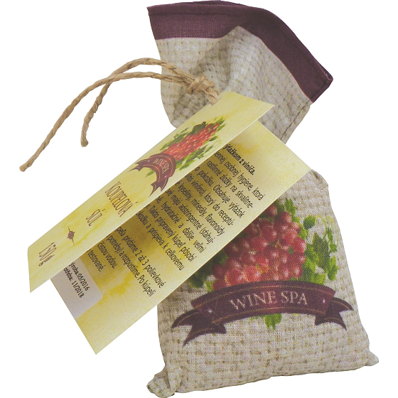 Bohemia Gifts Wine Spa Wine cosmetics bath salt in a linen bag 150 g
