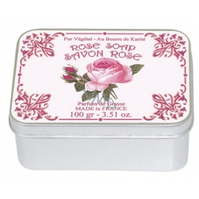 Le Blanc Rose - Rose natural solid soap in a box of 100 g