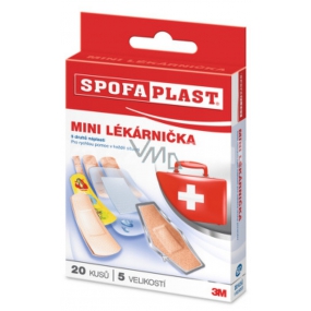 3M Spofaplast Mini first aid kit 5 types of patches 20 pieces