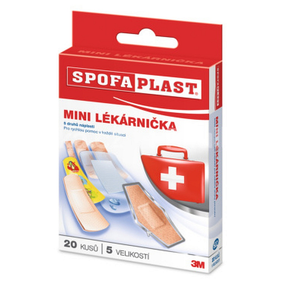 3M Spofaplast Mini first aid kit 5 types of patches 20 pieces