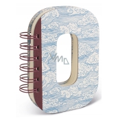 If Alphabooks Note Books Notebook in the shape of the letter O 91 x 14 x 124 mm