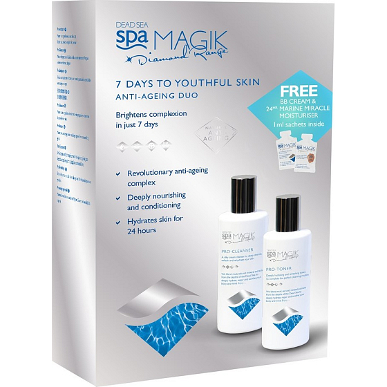 Spa Magik Organic line Revolutionary anti-aging program 260 ml + skin tonic 260 ml, visible after 7 days cosmetic set visible after 7 days