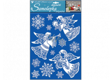 Room Decor Angels stickers with snow effect 35 x 27.5 cm
