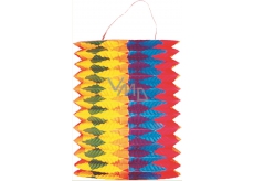 Lampion válec se svislými pruhy 15 cm